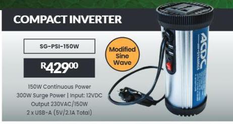 Compact Inverter 150W Continuous Power