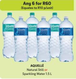 AQUELLÉ Natural Still or Sparkling Water any 6 