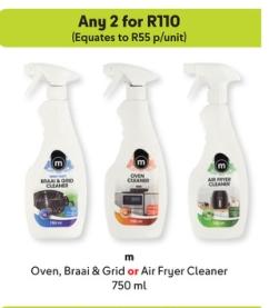 Oven, Braai & Grid Cleaner or Air Fryer Cleaner any 2 