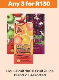 Liqui-Fruit 100% Fruit Juice Blend 2L Assorted Any 3