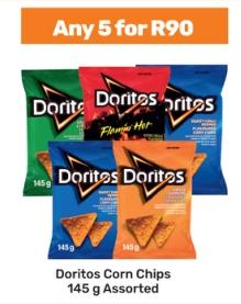 Doritos Corn Chips 145g Assorted Any 5