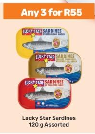 Lucky Star Sardines Assorted 120g Any 3