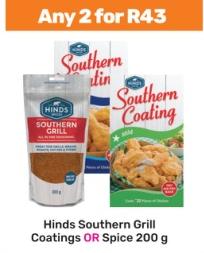 Hinds Southern Grill Coatings OR Spice 200g Any 2