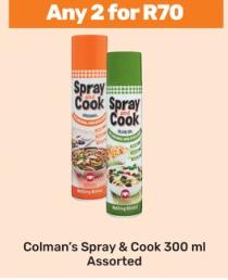 Colman's Spray & Cook Assorted 300ml Any 2