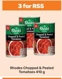 Rhodes Chopped & Peeled Tomatoes 410g