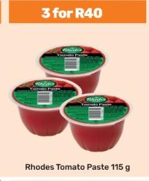 Rhodes Tomato Paste 115g 