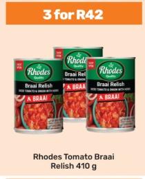 Rhodes Tomato Braai Relish 410g