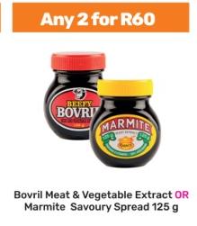 Bovril Meat & Vegetable Extract OR Marmite Savoury Spread 125g Any 2