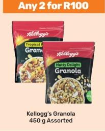 Kellogg’s Granola 450 g Assorted Any 2