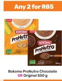 Bokomo ProNutro Chocolate OR Original 500g Any 2