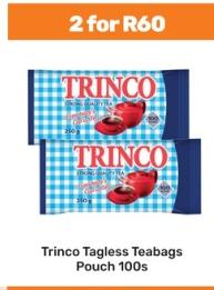 Trinco Tagless Teabags Pouch 100s 