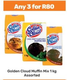 Golden Cloud Muffin Mix 1 kg Assorted Any 3