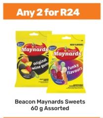 Beacon Maynards Sweets 60 g Assorted Any 2