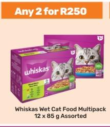 Whiskas Wet Cat Food Multipack 12x85g Assorted Any 2