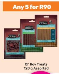 Ol’ Roy Treats 120g Assorted Any 5