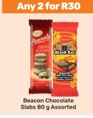 Beacon Chocolate Slabs 80g Assorted Any 2