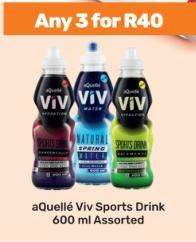 aQuellé Viv Sports Drink 600 ml Assorted Any 3