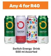 Switch Energy Drink 500 ml Assorted Any 4