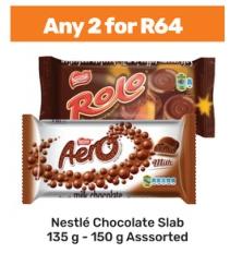 Nestlé Chocolate Slab 135 g - 150 g Assorted Any 2