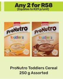 Bokomo ProNutro Toddlers Cereal 250 g Assorted 