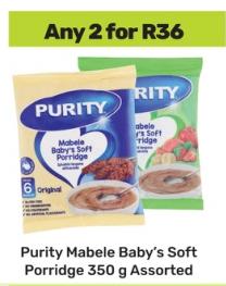 Purity Mabele Baby’s Soft Porridge Assorted  any 2 