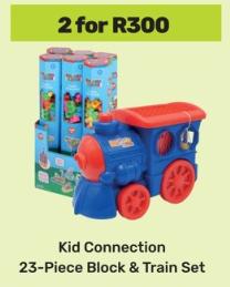 Kid Connection 23-Piece Block & Train Set 