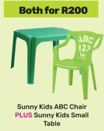 Sunny Kids ABC Chair PLUS Sunny Kids Small Table