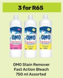 OMO Stain Remover Fast Action Bleach Assorted