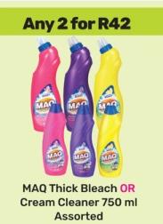 MAQ Thick Bleach OR Cream Cleaner any 2 