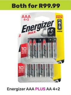 Energizer AAA PLUS AA 4+2