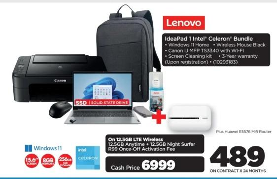 Lenovo IdeaPad 1 Intel Celeron Bundle