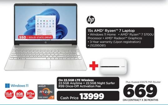 HP 15s AMD Ryzen 7 Laptop