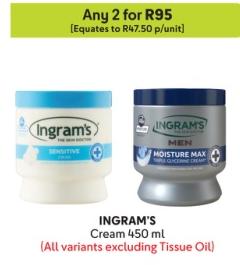 Any 2 INGRAM'S Cream 450 ml