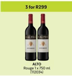 ALTO Rouge 1 x 750 ml