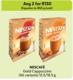 Any 2 Nestle Nescafe Gold Cappuccino (All variants) 12.5/18.5 g