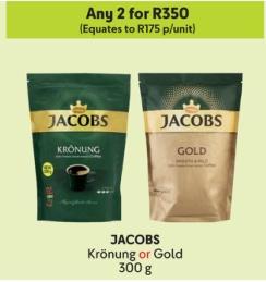 Any 2 JACOBS Krönung or Gold 300 g