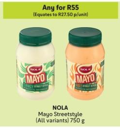 NOLA Mayo Streetstyle (All variants) 750 g