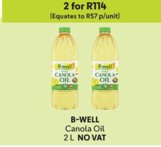 B-WELL Canola Oil 2L