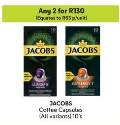 Any 2 JACOBS Coffee Capsules (All variants) 10's