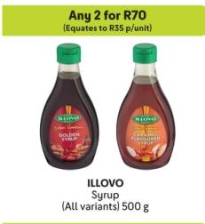 Any 2 Illovo Syrup (All variants) 500 g