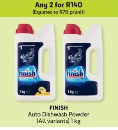 Any 2 FINISH Auto Dishwash Powder (All variants) 1 kg