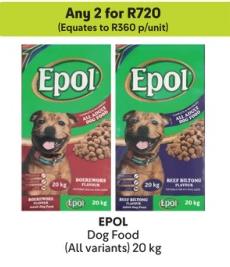 Any 2 EPOL Dog Food (All variants) 20 kg