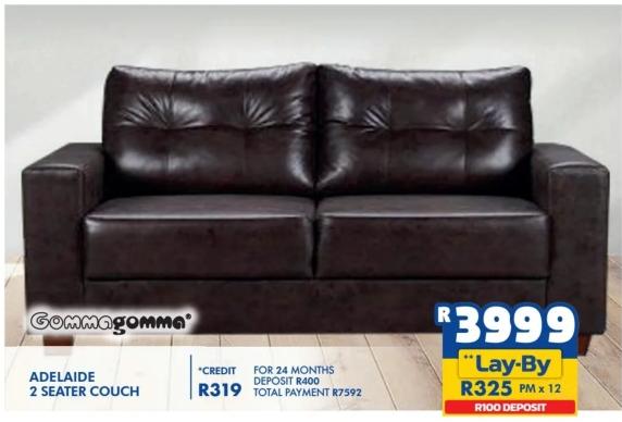 GOMMAGOMMA ADELAIDE 2 SEATER COUCH