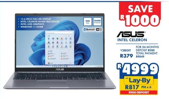 ASUS Intel Celeron 15.6-Inch Full HD Display, Intel Celeron N4020 Processor, Intel UHD Graphics, Windows 11 Home