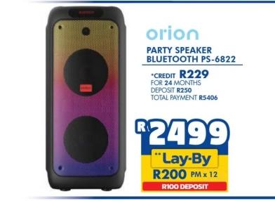 Orion Party Speaker Bluetooth PS-6822