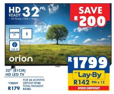 Orion HD Ready 32'' HD LED TV