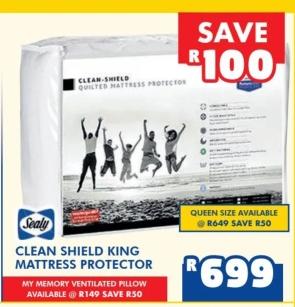 CLEAN SHIELD KING MATTRESS PROTECTOR 