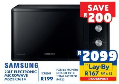 Samsung 23LT Electronic Microwave MS23K3614