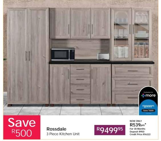 Rossdale 3 Piece Kitchen Unit