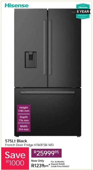 French Door Fridge H760FSB-WD